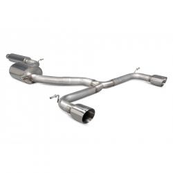 3" Scorpion Non Resonated Cat Back Exhaust system Polished Tips